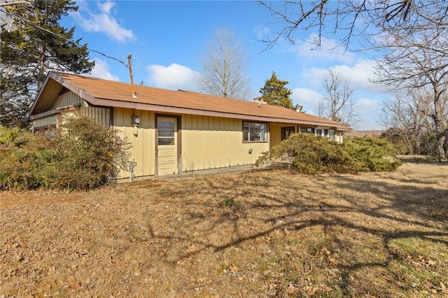 view of rear view of property