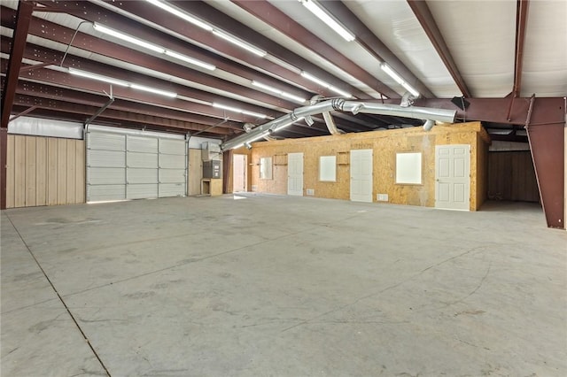 garage featuring electric panel