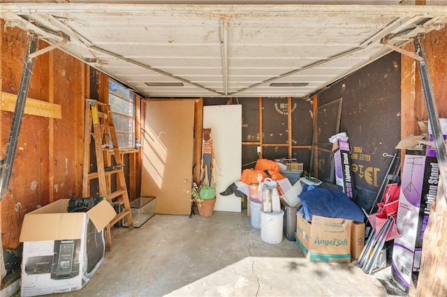 interior space with concrete flooring