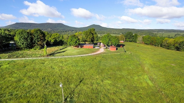 exterior space featuring a mountain view