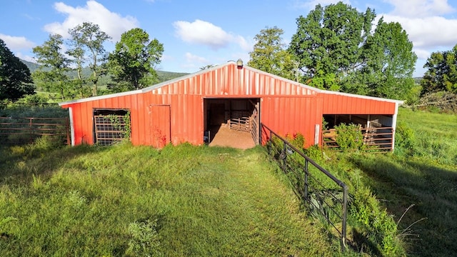 view of stable