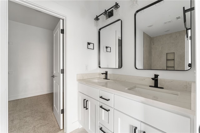 bathroom with vanity