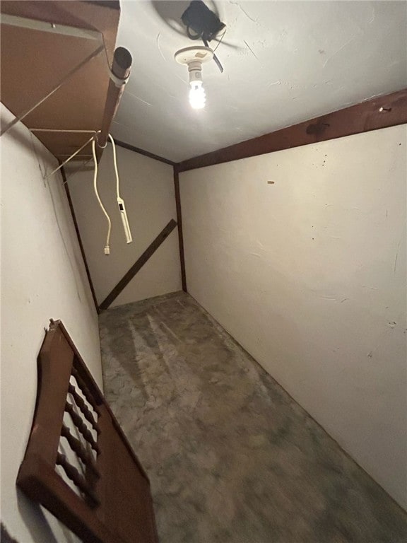 view of basement