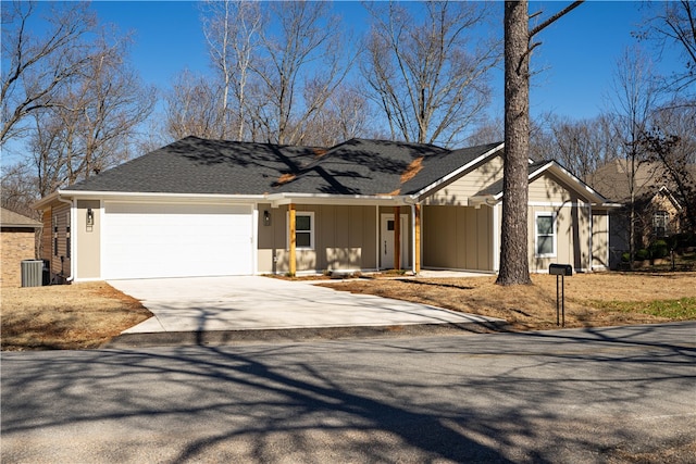 ranch-style house with a garage