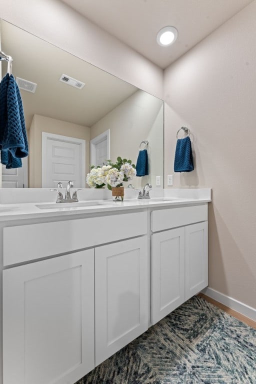 bathroom featuring vanity