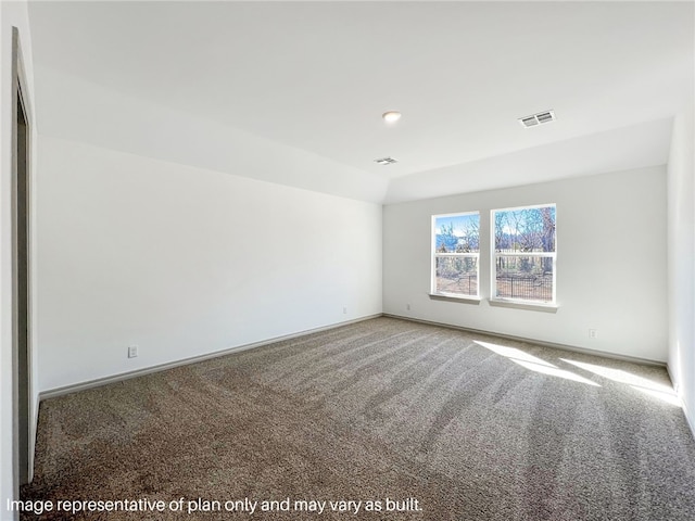 unfurnished room featuring carpet flooring