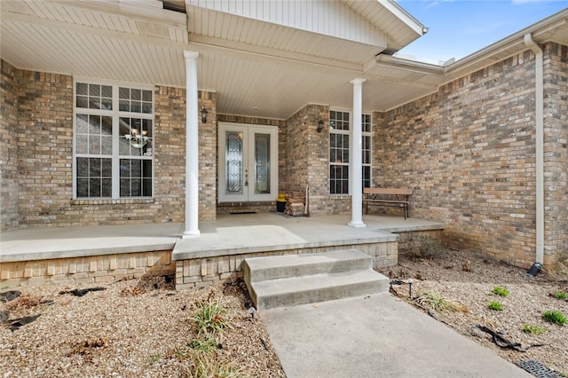 entrance to property with covered porch