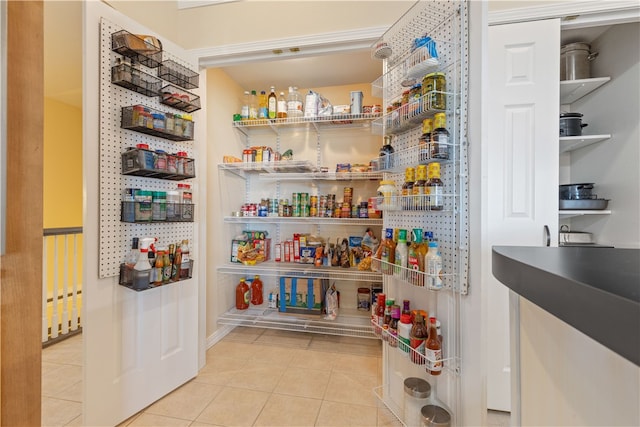 view of pantry