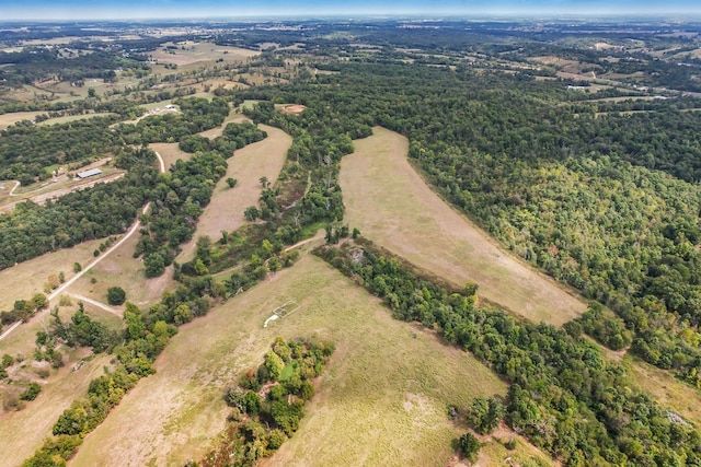 drone / aerial view featuring a rural view