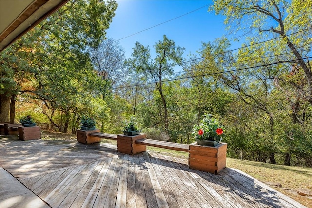 view of property's community featuring a deck