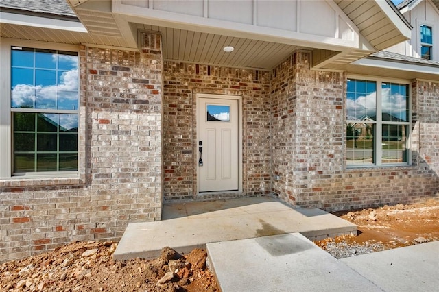 825 Baker St, Pea Ridge, AR 72751 - property entrance with brick siding