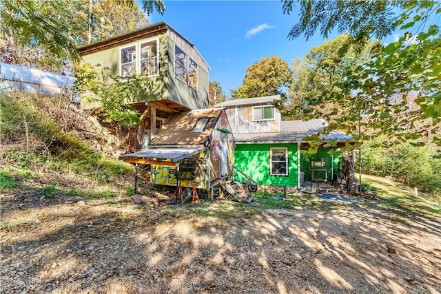 view of rear view of property