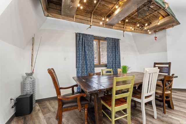 dining room featuring hardwood / wood-style flooring