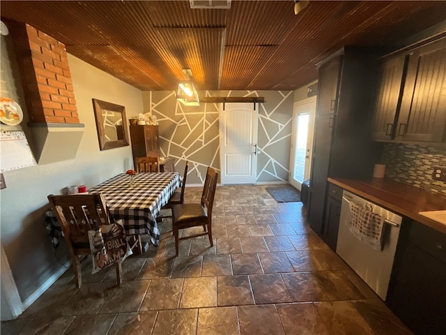 view of dining area