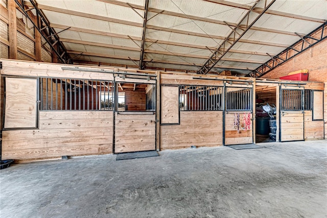 view of horse barn