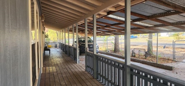 view of horse barn