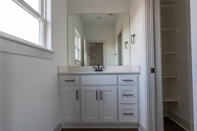 bathroom featuring vanity