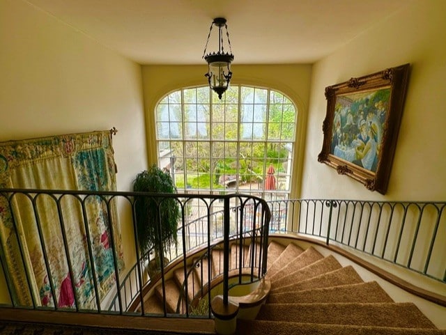 view of stairs