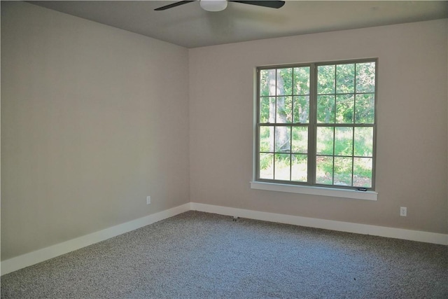 9306 Pleasant Valley Rd, Gentry, AR 72734 - unfurnished room featuring carpet, plenty of natural light, ceiling fan, and baseboards