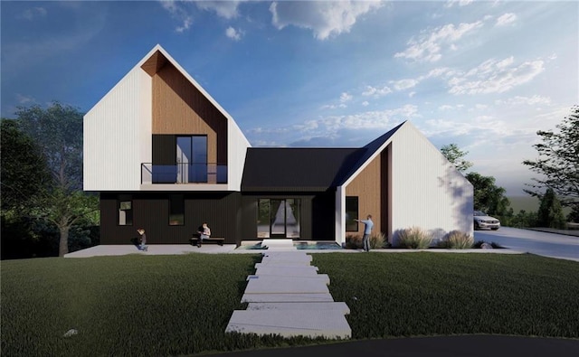 8912 Anew Rd, Rogers, AR 72756 - contemporary home featuring a front yard and a patio
