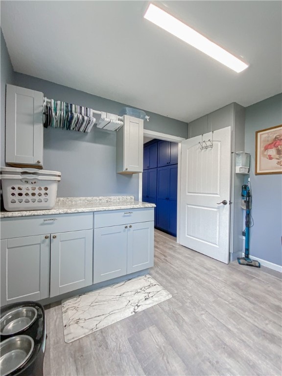 kitchen featuring light hardwood / wood-style floors