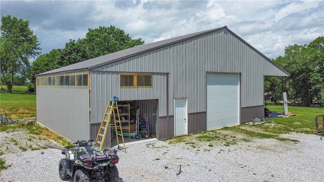 view of outbuilding