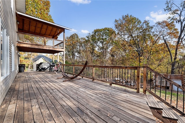 view of wooden terrace