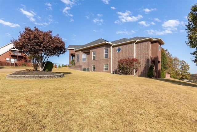 14600 S Mountain, Lowell, AR 72745 - back of house with a lawn and brick siding