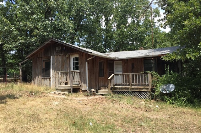 view of rear view of property