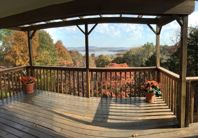 18960 Coppermine Rd, Rogers, AR 72756 - deck featuring a view of trees