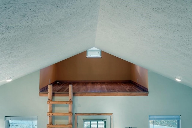 room details featuring a textured ceiling