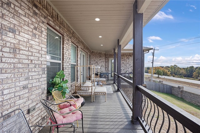 view of balcony