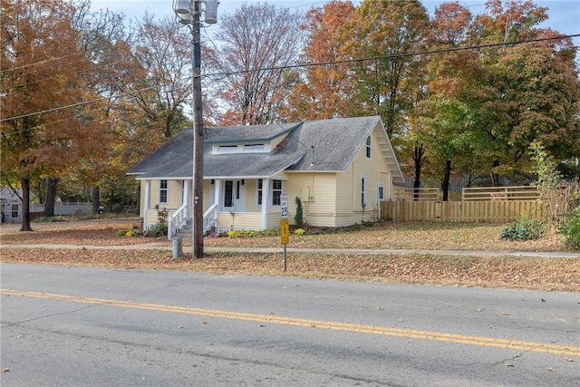 view of front of home