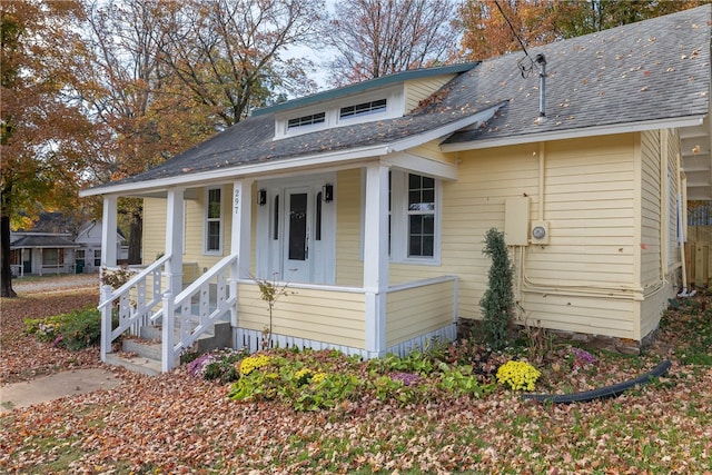 bungalow with covered porch