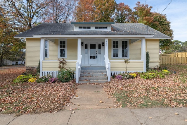 bungalow with covered porch