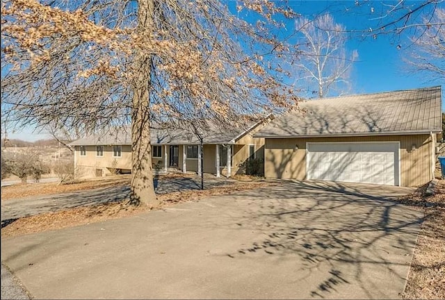 ranch-style house with a garage