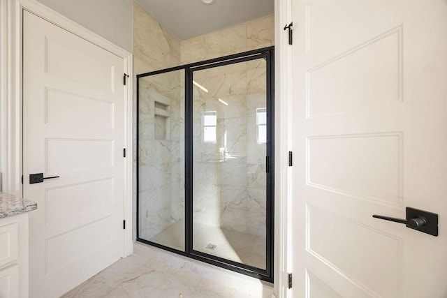 bathroom with walk in shower