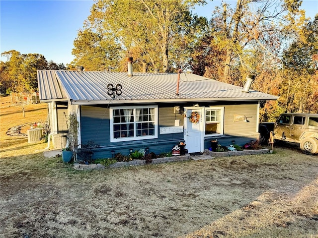 ranch-style home with central AC