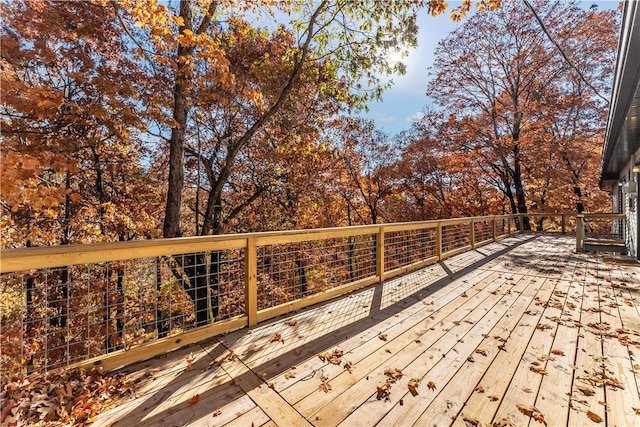 view of wooden terrace