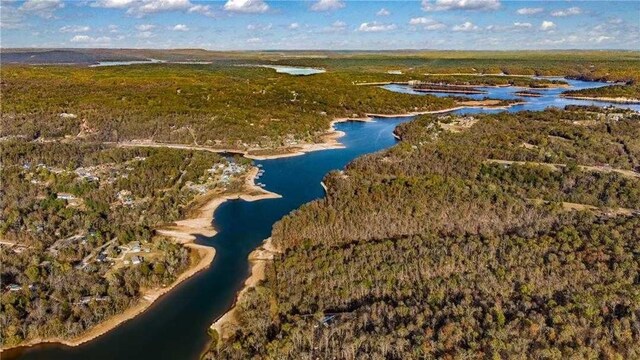 10729 Anzac Dr, Lowell, AR 72745 - aerial view of a nearby body of water and a heavily wooded area