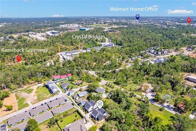 110 NE Briartown, Bentonville, AR 72712 - birds eye view of property