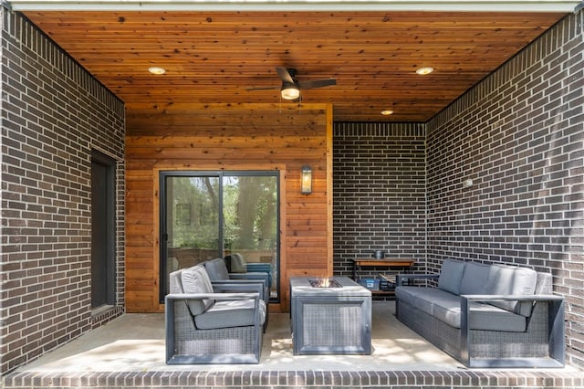 110 NE Briartown, Bentonville, AR 72712 - view of patio with outdoor lounge area