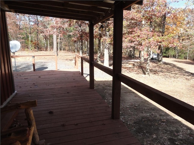 305 Deer Run Rd, Leslie, AR 72645 - view of wooden terrace
