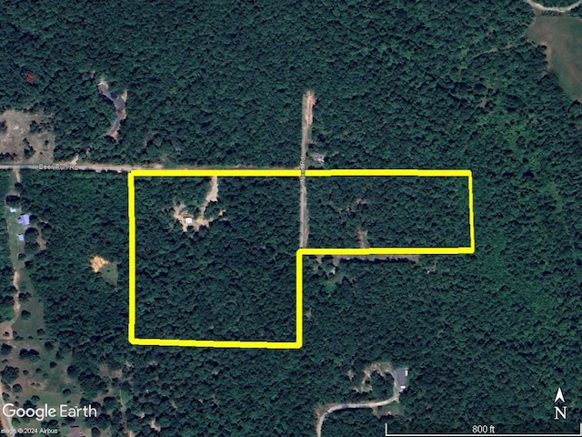 305 Deer Run Rd, Leslie, AR 72645 - aerial view of property and surrounding area with property parcel outlined