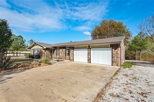 ranch-style house with a garage