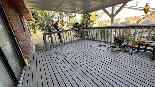 view of wooden terrace