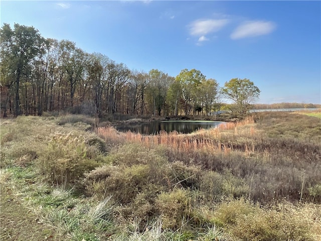 view of nature featuring a water view