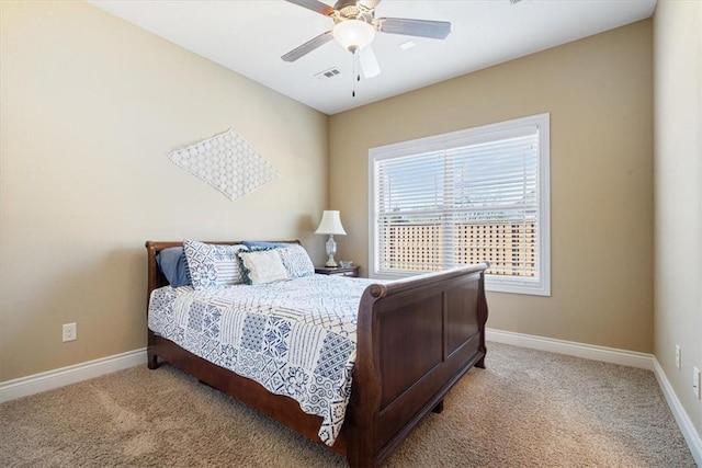 1303 NW Hermanus St, Bentonville, AR 72712 - carpeted bedroom featuring baseboards, a ceiling fan, and visible vents