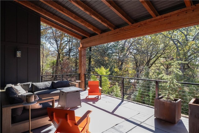 514 N Vinson Ave, Fayetteville, AR 72701 - view of patio / terrace featuring an outdoor living space