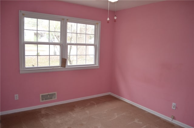 view of carpeted empty room